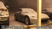 Tempesta di neve record: il time lapse è impressionante