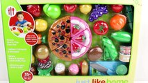 Toy Cutting Food Fruit Vegetables Velcro Cooking Playset