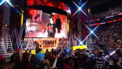 Dudley Boyz vs The Wyatt Family full fight - WWETablesLaddersChairs 2015