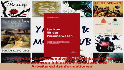 Download  Lexikon für das Personalwesen Fachbegriffe zum Personalwesen inklusive Praxistipps und PDF Online