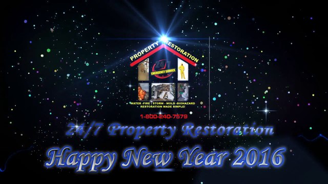 HAPPY NEW YEAR 2016 - WATER DAMAGE RESTORATION AND FIRE DAMAGE CLEANUP EXPERTS, ORLANDO
