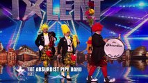 Its more panned pipe than bagpipe for Absurdist | Audition Week 2 |Britains Got Talent 2