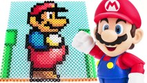 スーパーマリオブラザーズ マリオのドット絵をビーズで描く PPCandy Channel Super Mario Pixel Art Parlor beads Minecraft