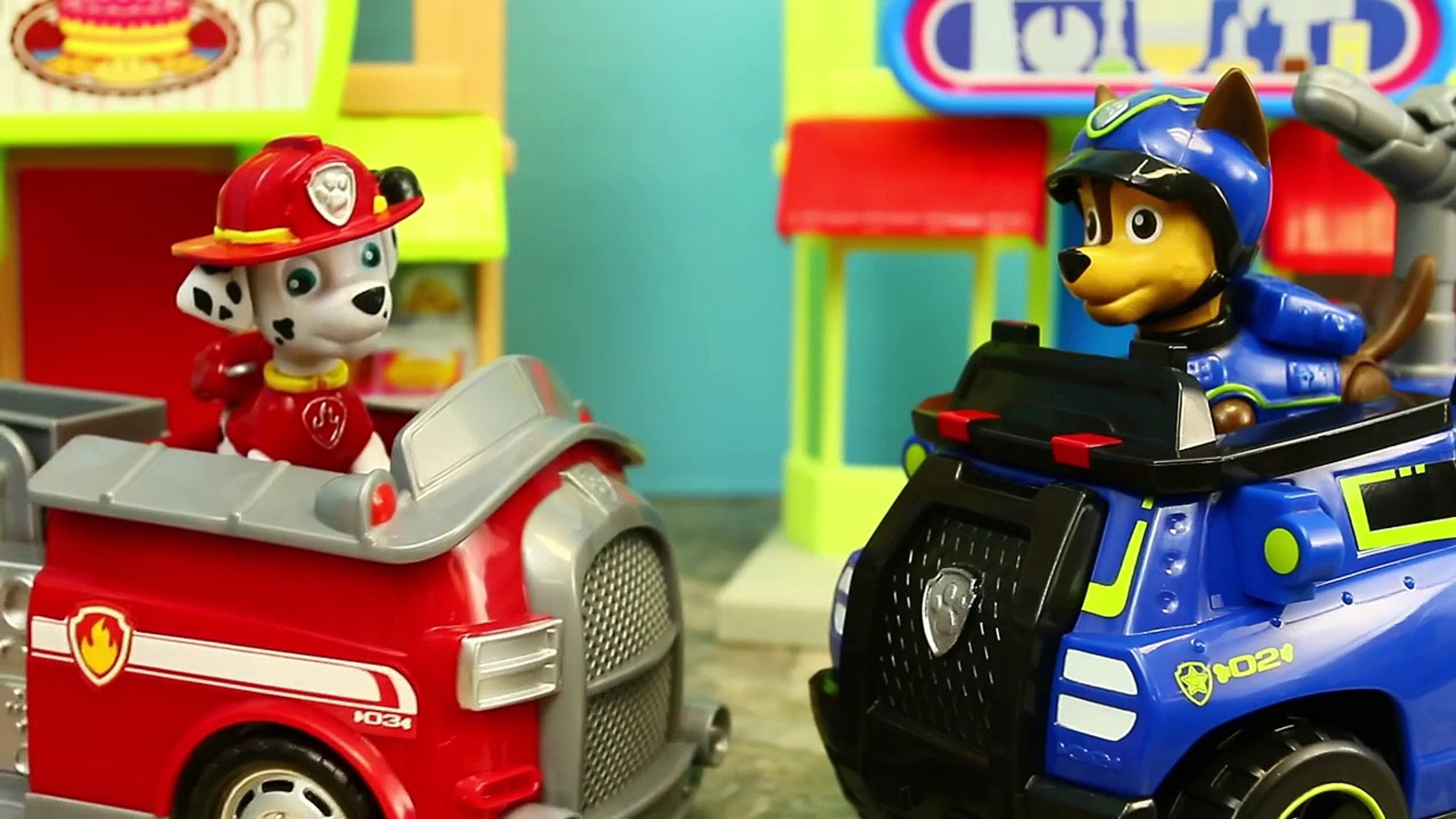 Paw Patrol Marshall Rescued by Duplo Lego Captain America and Spiderman at  Adventure Bay Townset - Dailymotion Video
