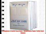 GoHygiene 5 Refill Pack Case - Disposable Paper Toilet Seat Covers