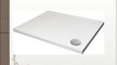 Just Trays Rectangular Acrylic Capped Stone Resin Low Profile White Shower Tray 1300mm x 800mm