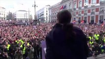 Rap De Pablo Iglesias Lider de PODEMOS En La Puerta Del SOL (Madrid)