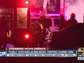 Dispatcher taks family through Tempe fire escape