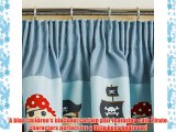 Pirates Childrens Blackout Thermal Pencil Pleat Curtains Blue - 66 Width x 72 Drop