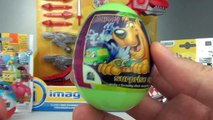 POWER RANGERS IMAGINEXT T-REX ZORD vs SPONGEBOB & Batman Fisher Price & Surprise Toys