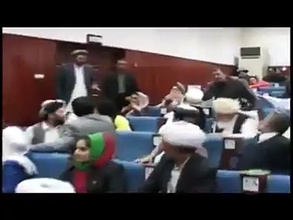 Fight in Afghanistan Parliament Very Funny