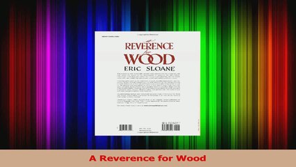 Read  A Reverence for Wood Ebook Free
