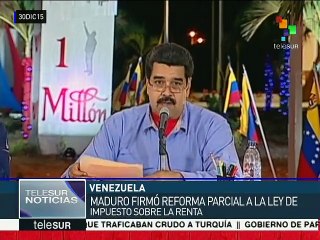Maduro aprueba reforma parcial de la Ley de Impuesto sobre la Renta