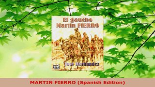 PDF Download  MARTIN FIERRO Spanish Edition PDF Online
