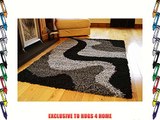 BLUE BLACK SILVER SMALL EXTRA LARGE RUG NEW MODERN SOFT THICK SHAGGY RUGS NON SHED SHAG RUNNERS