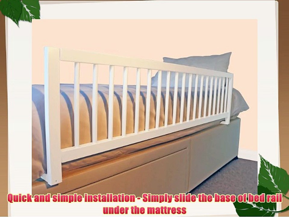 Safetots Extra Wide Wooden Bed Guard White video Dailymotion