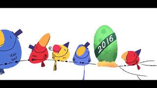 Google Doodle  For New Year 2016