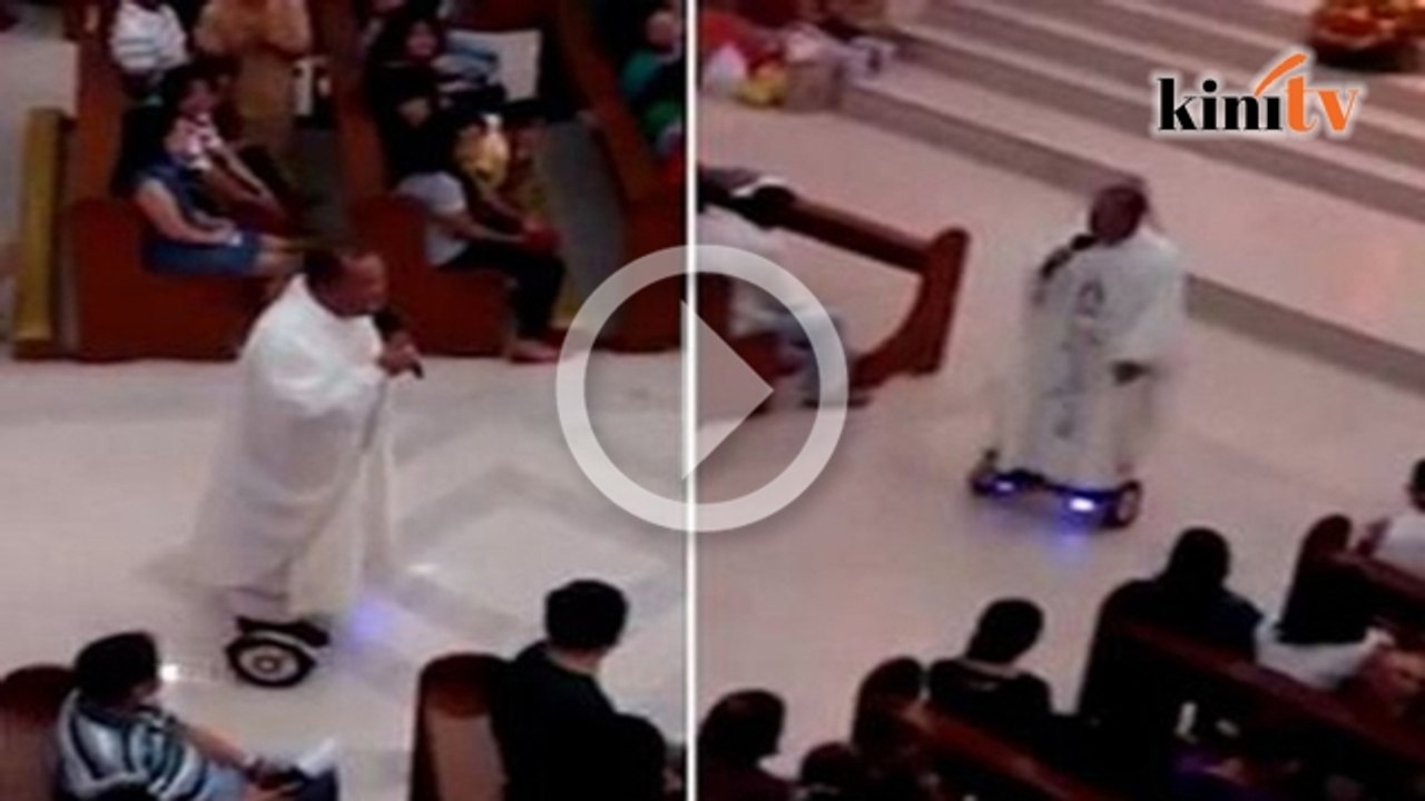 Paderi digantung tugas kerana berucap guna hoverboard