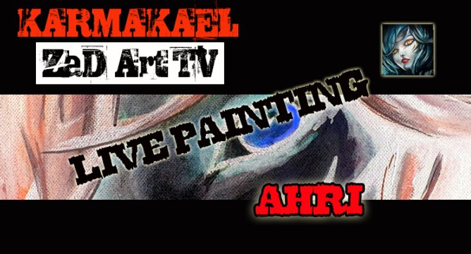 ahri fan art league of legend acrylique sur toile