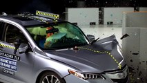 2015 Acura TLX small overlap IIHS crash test