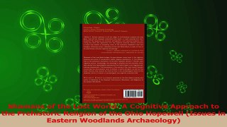 PDF Download  Shamans of the Lost World A Cognitive Approach to the Prehistoric Religion of the Ohio Read Online