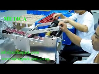 Máy dán nhãn decan MT50, máy dán nhãn cho hủ nhựa, máy dán nhãn hủ yến