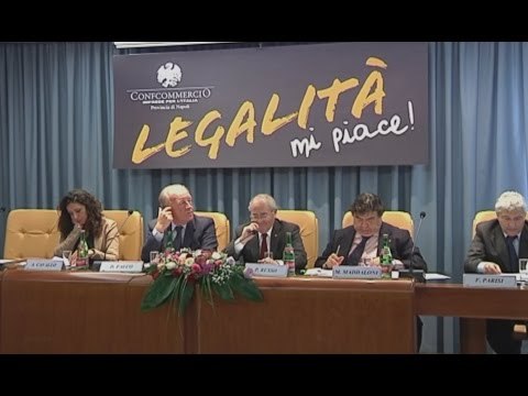 Napoli - Legalità, Mi Piace , mobilitazione della Confcommercio (25.11.15)