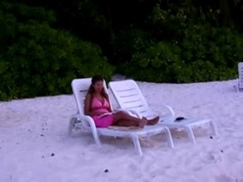 Coucher de soleil aux Maldives