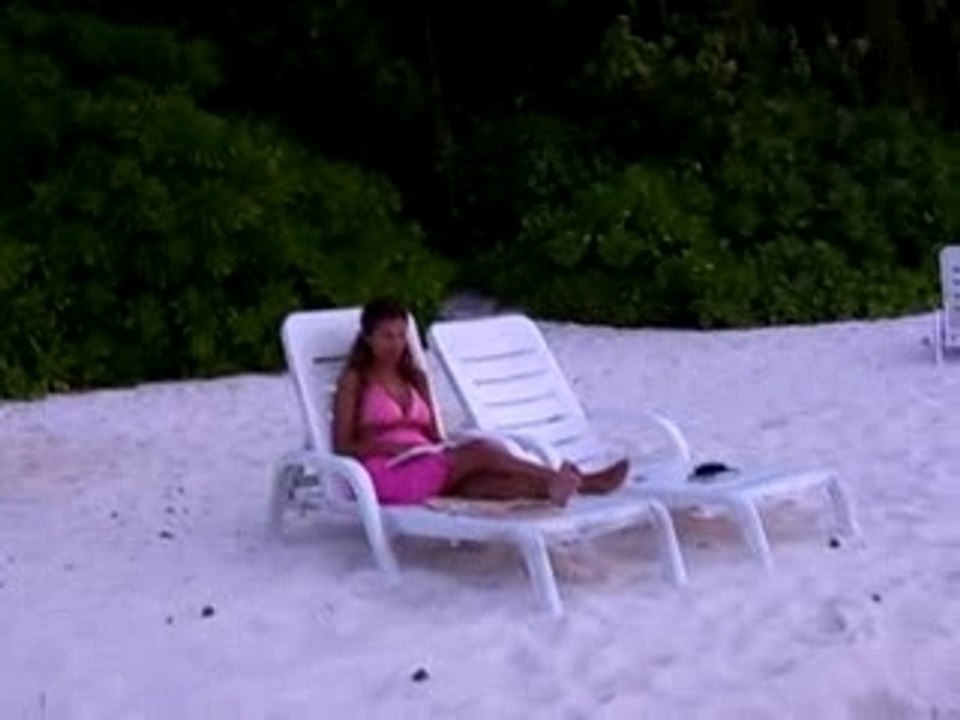 Coucher de soleil aux Maldives