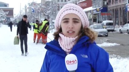 Erzurum Doğu'da Kar 1065 Köy Yolunu Kapattı