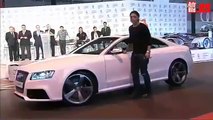 Real Madrid Ronaldo Receives a Audi R8