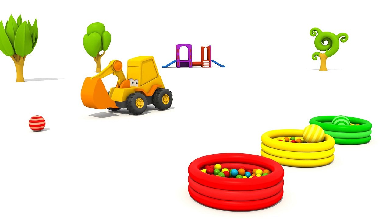 Kids Cartoons Build a POLICE CAR with Excavator Max! (Surprise Egg Playground)