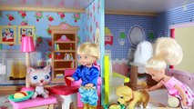 Frozen Annas Kids Toby Dog Sitting Disney Barbie Parody Chelsea KidKraft Dollhouse Puppy