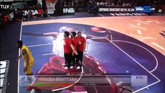 Dunks de Yakuba Ouattara (All Star Game 2015 à Paris)