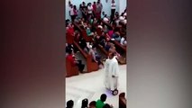 Filipino priest performs mass while riding a hoverboard