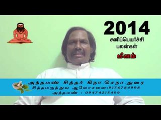Sani peyarchi palangal 2014 Meenam