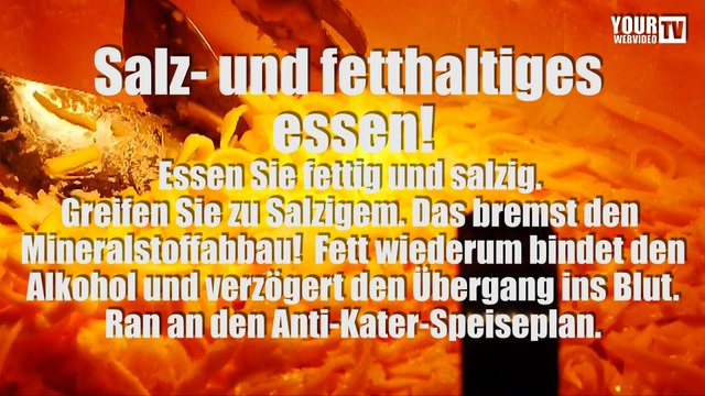 Ratgeber: Anti Kater Tipps