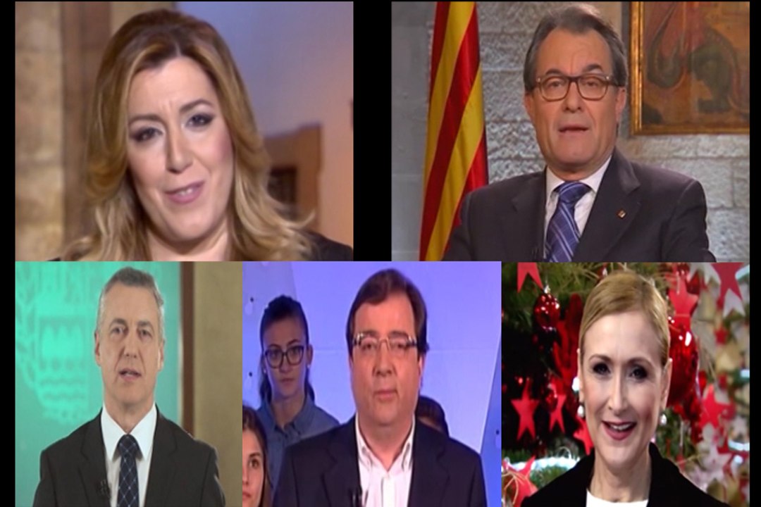 Presidentes autonómicos mandan sus mensajes de Navidad