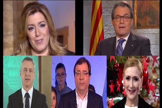 Presidentes autonómicos mandan sus mensajes de Navidad