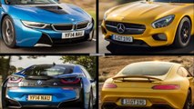 Mercedes Benz GT vs. BMW i8 Sportscar Duel Comparison