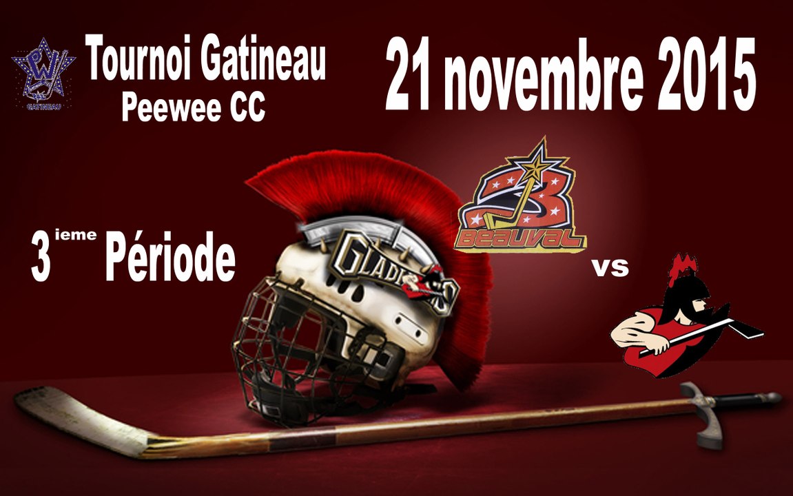 #3 -  21 novemre 2015, Étoiles vs Glads, 3ieme periode, Tournoi Gatineau