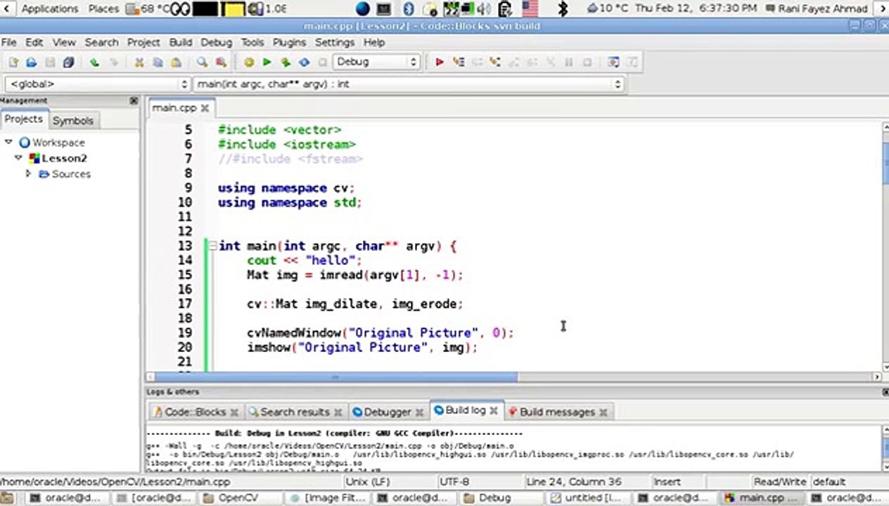 OpenCV Using C++ Lesson 32Dilate And Erode (Arabic Version)