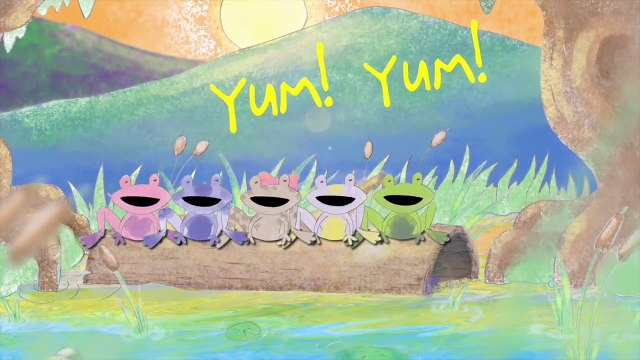Five Little Speckled Frogs - Kids Counting Song
