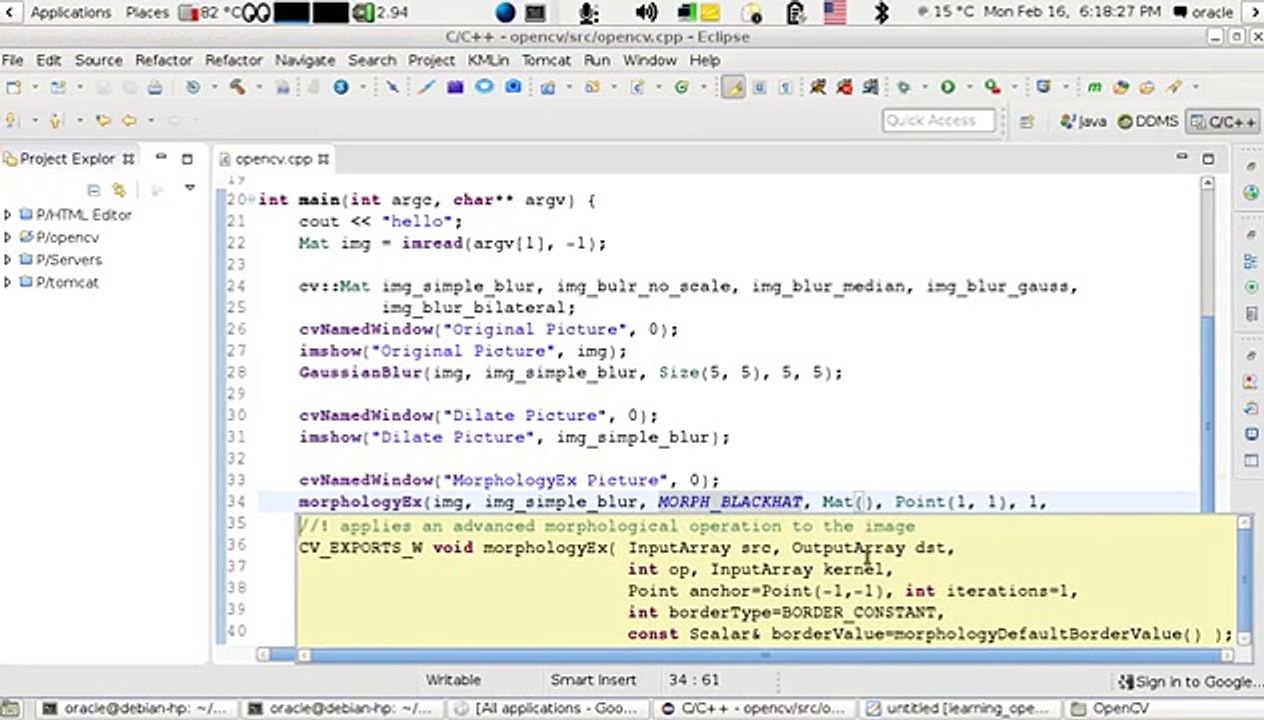 OpenCV Using C++ Lesson 33 MorphologyEx (Arabic Version)