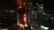 Fire at near Burj Khalifa Building (The Address Downtown Dubai Happy New Year 2016)