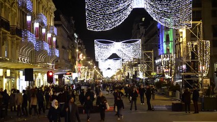 Début de Soirée du Réveillon 2015 dans le centre de Bruxelles