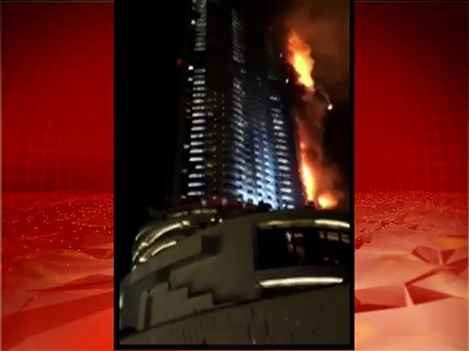 Fire breaks out at The Address hotel, Downtown Dubai.