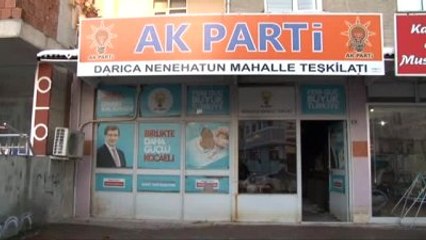 Kocaeli'de AK Parti Temsilciliğine Düzenlenen Molotofkokteylli Saldırı