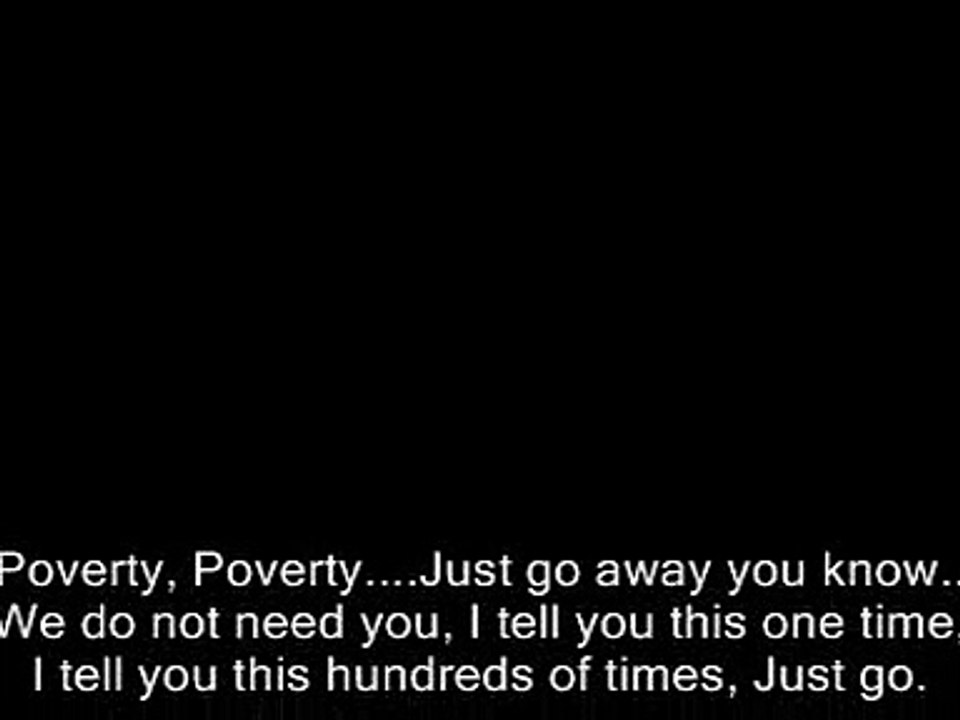 poverty song lyrics