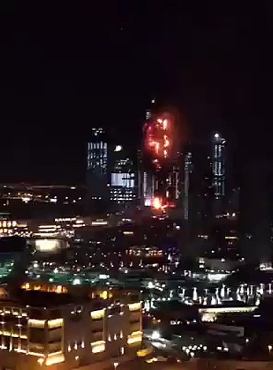 Fire Breaks Out in Dubai Skyscraper Near the Burj Khalifa